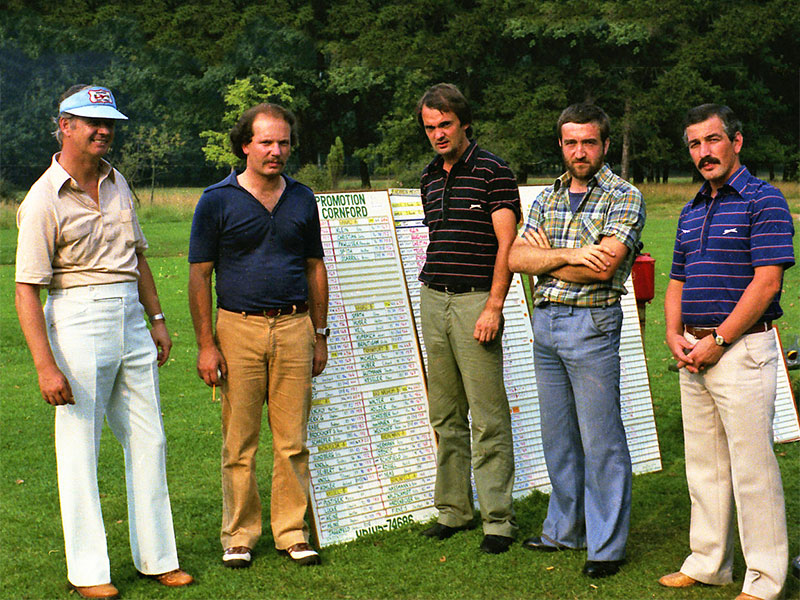 Mannschaftsdebüt in Hanau 1979 v.l. K.Rossel,B.Neas,A.Djokic,J.Schofield,P.Herrmann